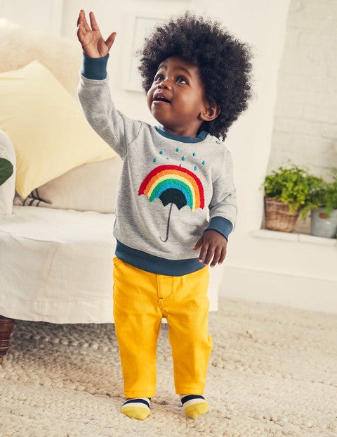Cosy Sweatshirt - Grey Marl Rainbow Cosy Sweatshirt - Grey Marl Rainbow