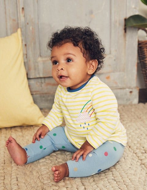 Supersoft Jersey Play Set - Ecru/Primrose Yellow Rainbow Supersoft Jersey Play Set - Ecru/Primrose Yellow Rainbow