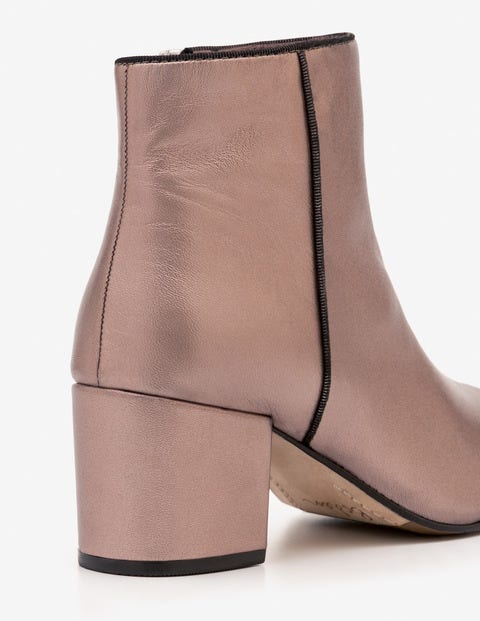 Tredegar Ankle Boots - Pewter Metallic Tredegar Ankle Boots - Pewter Metallic