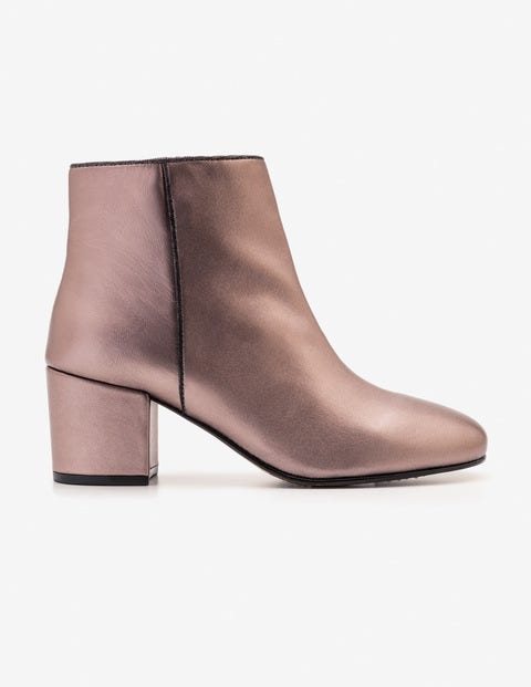 Tredegar Ankle Boots - Pewter Metallic Tredegar Ankle Boots - Pewter Metallic