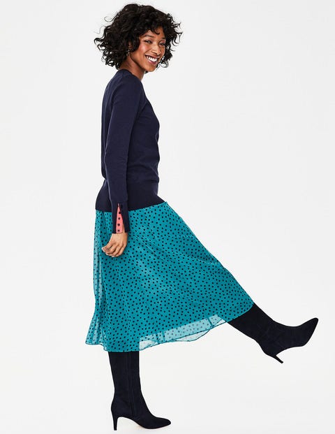 Ledbury Knee High Boots - Navy Ledbury Knee High Boots - Navy
