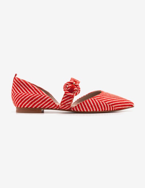 Evie Pointed Flats - Gladioli Herringbone Evie Pointed Flats - Gladioli Herringbone