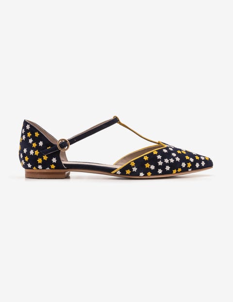 Layla T-Bar Flats - Navy Layla T-Bar Flats - Navy