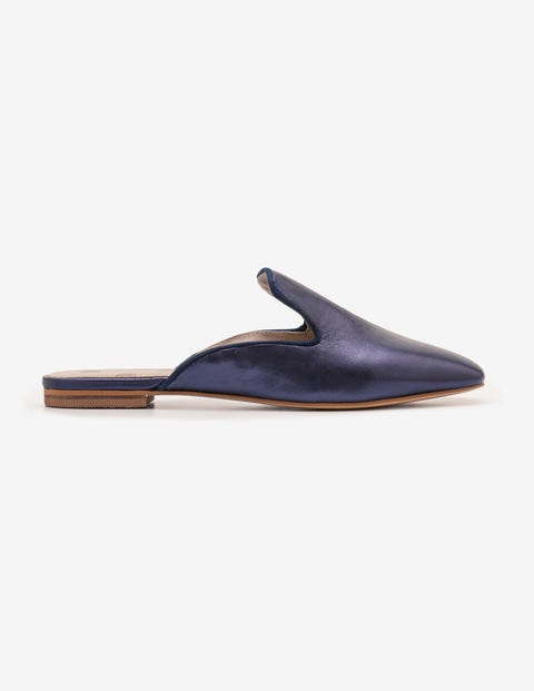 Poppy Loafer Ohne Ferse - Navy-Metallic Poppy Loafer Ohne Ferse - Navy-Metallic