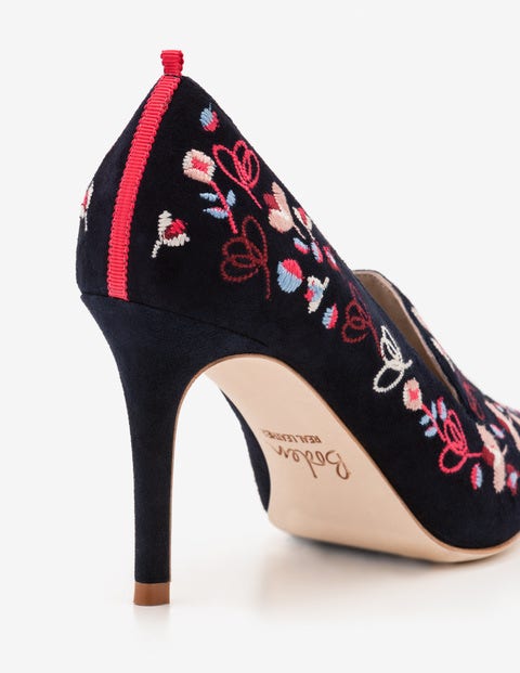Millie Courts - Navy Embroidered Millie Courts - Navy Embroidered