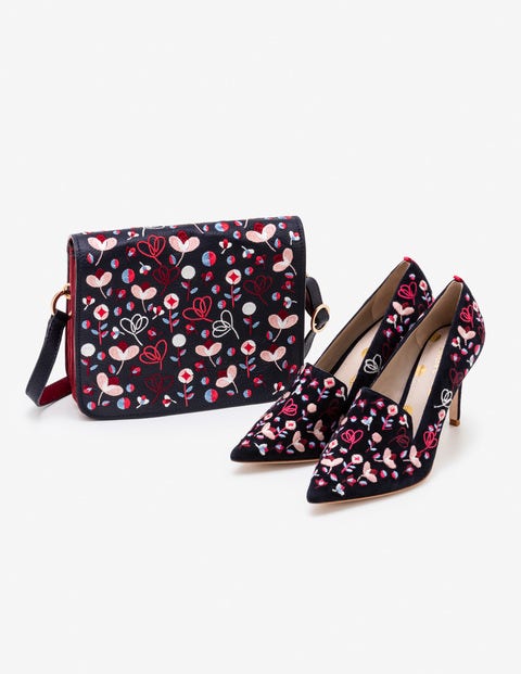 Millie Courts - Navy Embroidered Millie Courts - Navy Embroidered