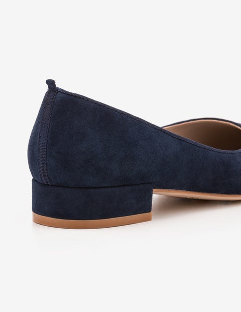 Amelie Low Heel Ballerinas - Navy Amelie Low Heel Ballerinas - Navy