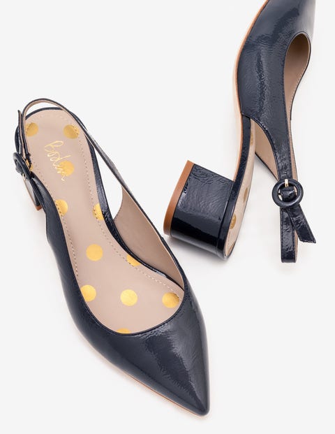 Annie Pointed Slingbacks - Navy Annie Pointed Slingbacks - Navy
