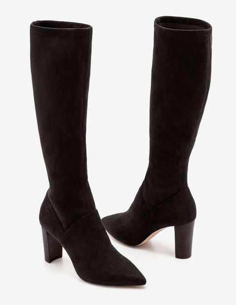 Pointed Stretch Boots - Black Pointed Stretch Boots - Black