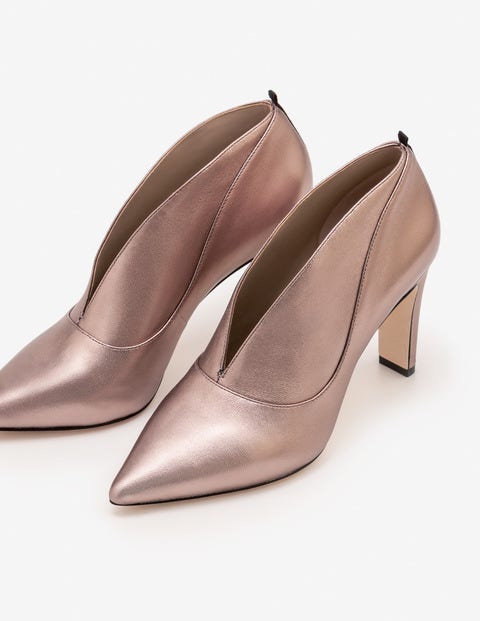 Roseberry Heeled Boots - Pewter Metallic Roseberry Heeled Boots - Pewter Metallic