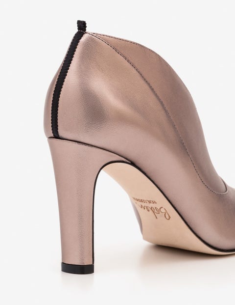 Roseberry Heeled Boots - Pewter Metallic Roseberry Heeled Boots - Pewter Metallic