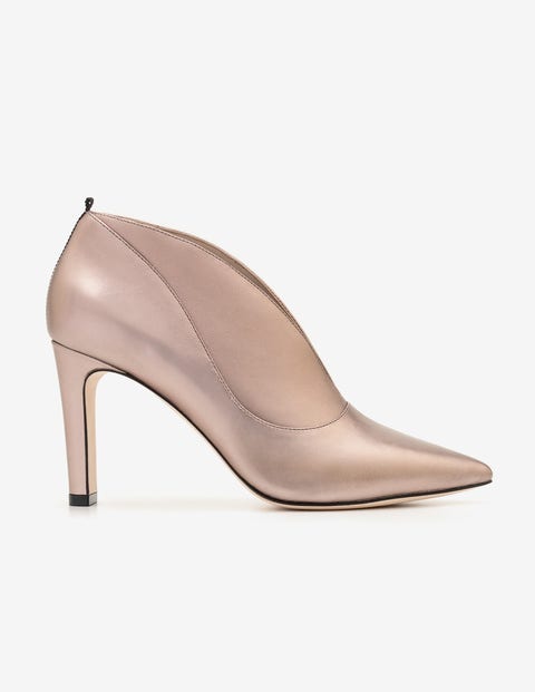 Roseberry Heeled Boots - Pewter Metallic Roseberry Heeled Boots - Pewter Metallic