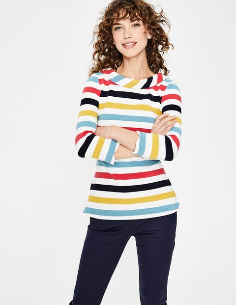 Sarah Ottoman Top - Multi Stripe Sarah Ottoman Top - Multi Stripe