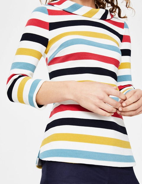 Sarah Ottoman Top - Multi Stripe Sarah Ottoman Top - Multi Stripe