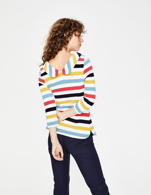 Sarah Ottoman Top - Multi Stripe Sarah Ottoman Top - Multi Stripe
