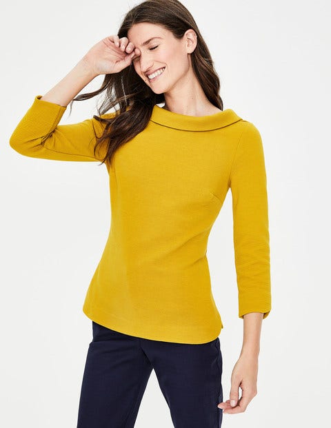 Sarah Ottoman Top - Hot Mustard Sarah Ottoman Top - Hot Mustard