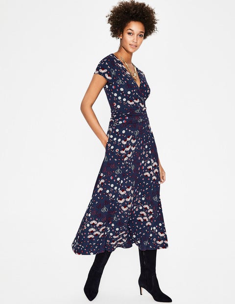 Lily Jersey Dress - Navy Meadow Lily Jersey Dress - Navy Meadow