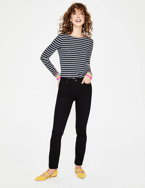 Long Sleeve Breton - Navy Multi Stripe Long Sleeve Breton - Navy Multi Stripe