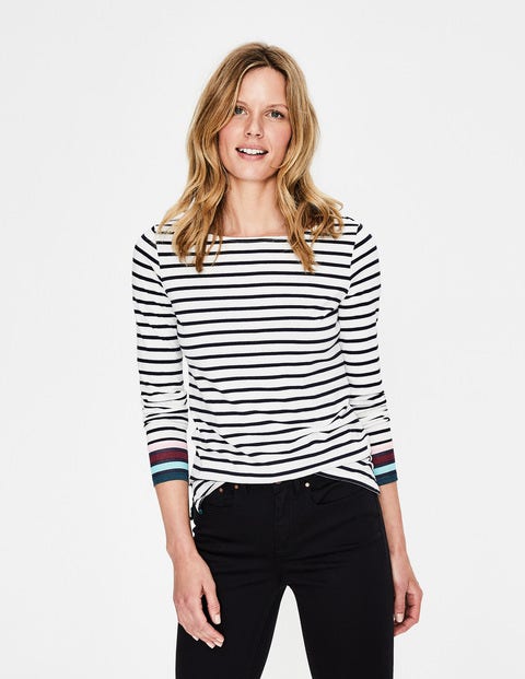 Long Sleeve Breton - Ivory Multi Stripe Long Sleeve Breton - Ivory Multi Stripe