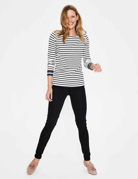 Long Sleeve Breton - Ivory Multi Stripe Long Sleeve Breton - Ivory Multi Stripe