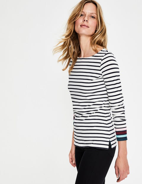 Long Sleeve Breton - Ivory Multi Stripe Long Sleeve Breton - Ivory Multi Stripe