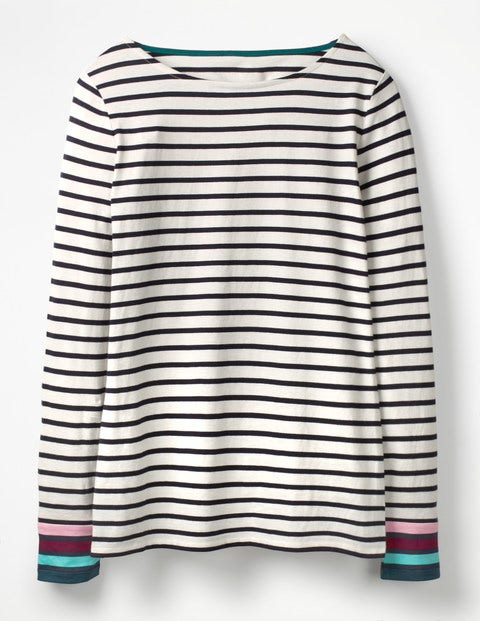 Long Sleeve Breton - Ivory Multi Stripe Long Sleeve Breton - Ivory Multi Stripe