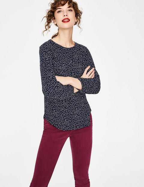 Freya Jersey Top - Navy Arrows Freya Jersey Top - Navy Arrows