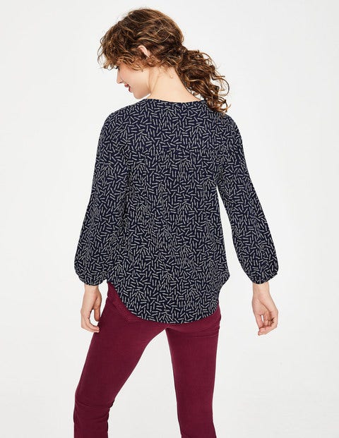 Freya Jersey Top - Navy Arrows Freya Jersey Top - Navy Arrows