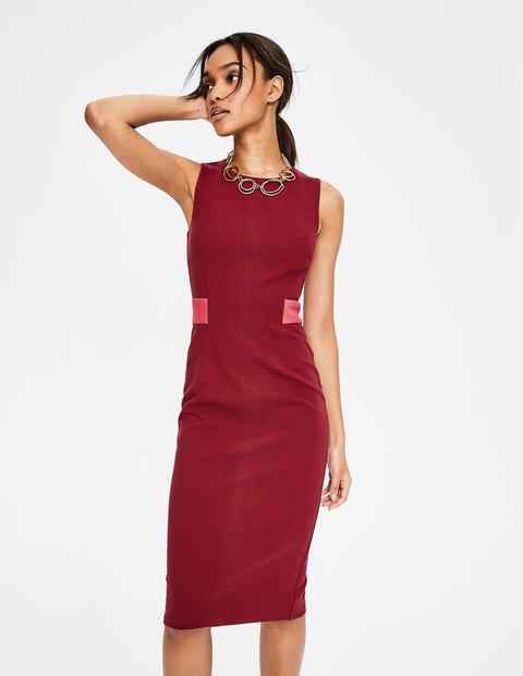 Primrose Ottoman Dress - Wine Primrose Ottoman Dress - Wine