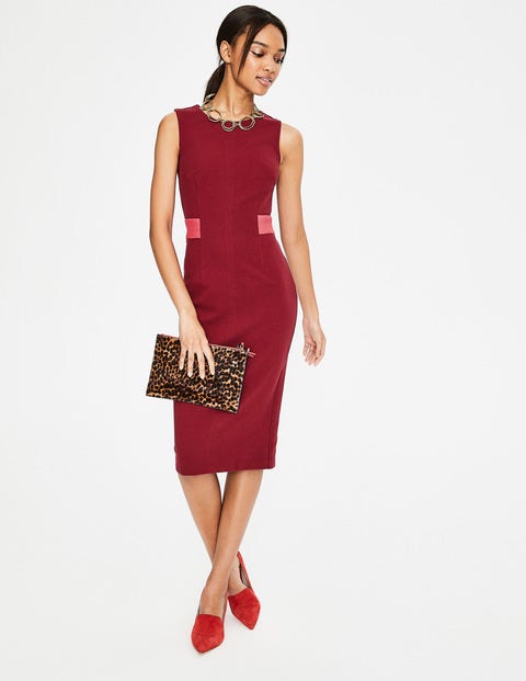 Primrose Ottoman Dress - Wine Primrose Ottoman Dress - Wine