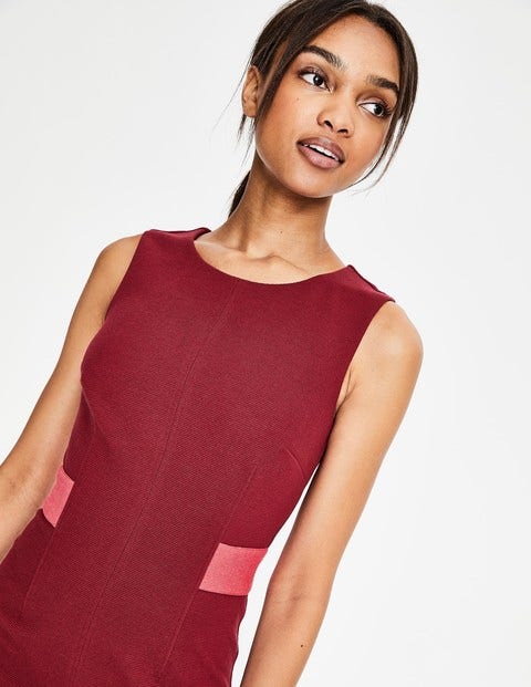 Primrose Ottoman Dress - Wine Primrose Ottoman Dress - Wine