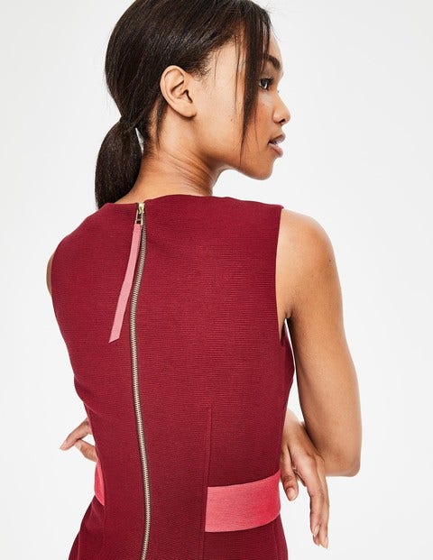 Primrose Ottoman Dress - Wine Primrose Ottoman Dress - Wine