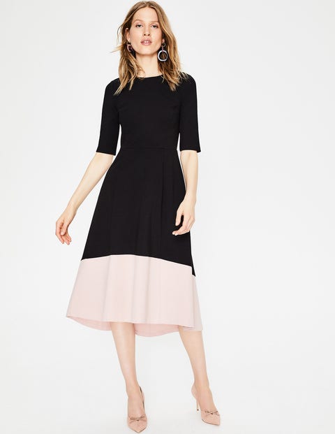 Wren Ponte Midi Dress - Black/Milkshake Wren Ponte Midi Dress - Black/Milkshake
