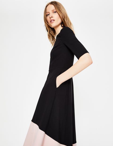 Wren Ponte Midi Dress - Black/Milkshake Wren Ponte Midi Dress - Black/Milkshake