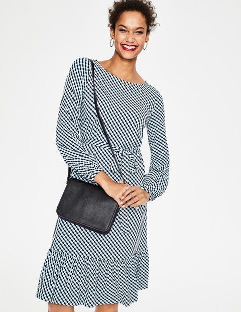 Holly Jersey Dress - Heritage Blue Trellis Holly Jersey Dress - Heritage Blue Trellis