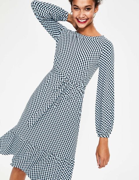 Holly Jersey Dress - Heritage Blue Trellis Holly Jersey Dress - Heritage Blue Trellis
