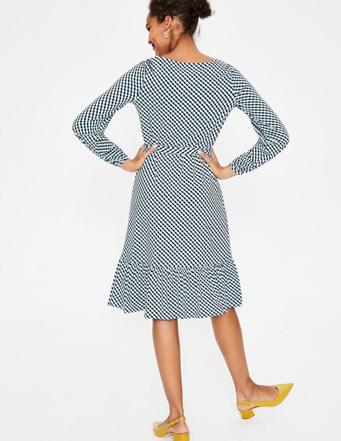 Holly Jersey Dress - Heritage Blue Trellis Holly Jersey Dress - Heritage Blue Trellis