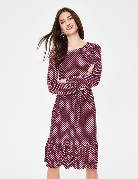 Holly Jersey Dress - Pop Peony Trellis Holly Jersey Dress - Pop Peony Trellis