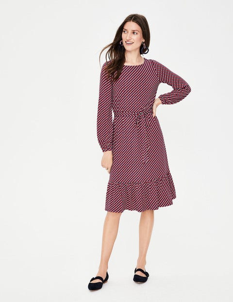 Holly Jersey Dress - Pop Peony Trellis Holly Jersey Dress - Pop Peony Trellis
