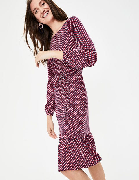 Holly Jersey Dress - Pop Peony Trellis Holly Jersey Dress - Pop Peony Trellis