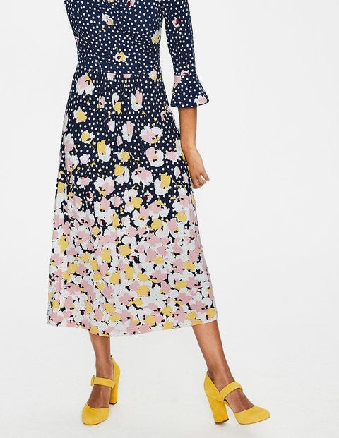 Blossom Jersey Dress - Navy Painted Peony Blossom Jersey Dress - Navy Painted Peony