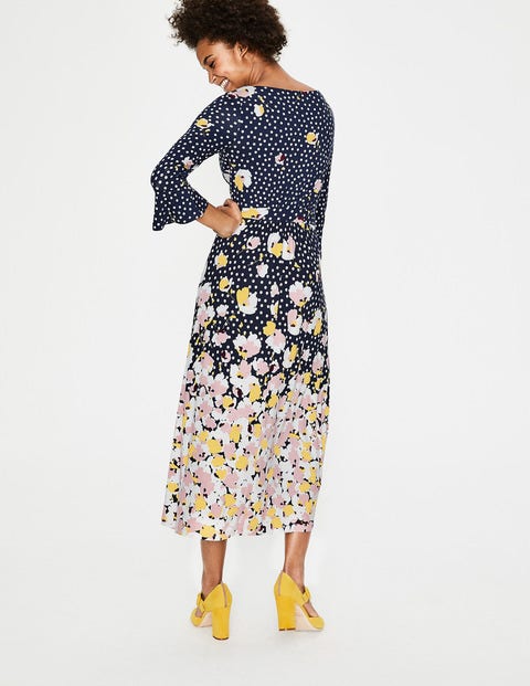 Blossom Jersey Dress - Navy Painted Peony Blossom Jersey Dress - Navy Painted Peony