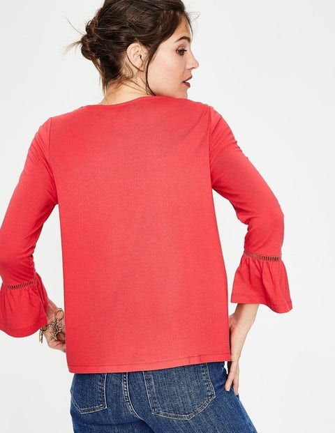 Gracie Jersey Top - Pop Peony Gracie Jersey Top - Pop Peony
