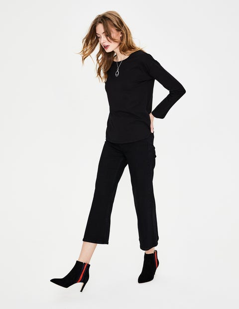 Supersoft Dropped Shoulder Tee - Black Supersoft Dropped Shoulder Tee - Black
