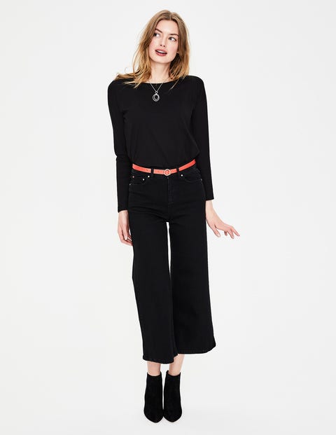 Supersoft Dropped Shoulder Tee - Black Supersoft Dropped Shoulder Tee - Black