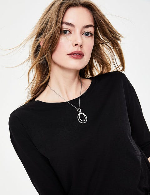 Supersoft Dropped Shoulder Tee - Black Supersoft Dropped Shoulder Tee - Black