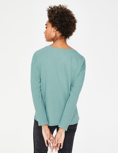 Supersoft Dropped Shoulder Tee - Heritage Blue Supersoft Dropped Shoulder Tee - Heritage Blue
