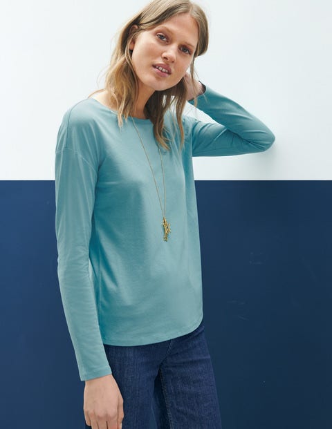 Supersoft Dropped Shoulder Tee - Heritage Blue Supersoft Dropped Shoulder Tee - Heritage Blue