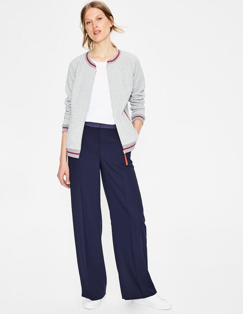 Whitstable Jersey Jacket - Grey Marl Whitstable Jersey Jacket - Grey Marl