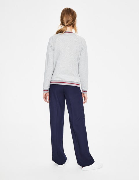 Whitstable Jersey Jacket - Grey Marl Whitstable Jersey Jacket - Grey Marl
